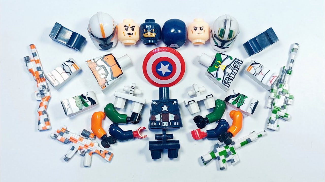 LEGO CAPTAIN AMERICA AND LEGO CLONE STORMTROOPER | BUILD LEGO