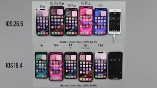 iPhone 16 Series Battery Drain Test - iOS 26.5 vs iOS 18.4