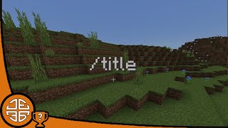 How To Use '/title' Command In Minecraft Bedrock