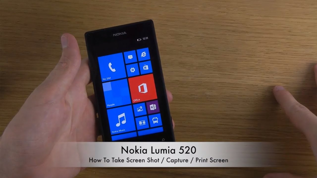 How To Take Nokia Lumia 520 Screen Shot / Capture / Print Screen - YouTube