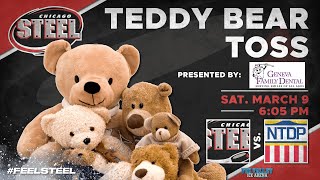 Chicago Steel x Geneva Family Dental | 2024 Teddy Bear Toss Promo