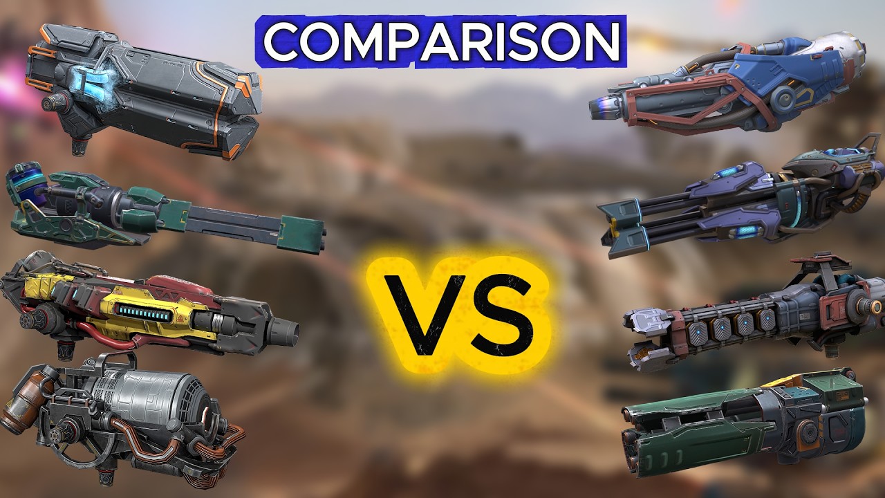 8 Beta Weapons Damage Test | War Robots