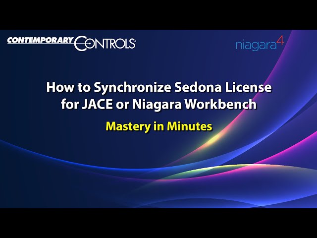 How to Synchronize Sedona License for JACE or Niagara Workbench