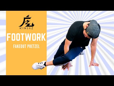 How To Breakdance | Breakdance Footwork - Fakeout Pretzel | Basic Breakdance Steps and Moves