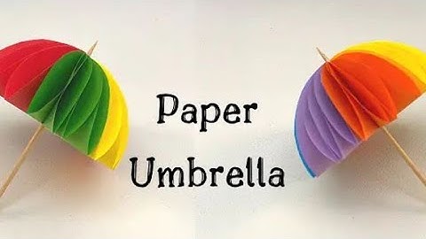 How to make a paper Umbrella #easy paper craft for kids @paper umbrella