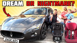 Maserati Gran Tursimo S MC Shift, Dad Car Review, running cost nightmare? baby & child seat fit test