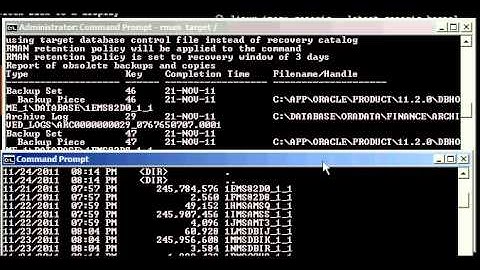 Oracle DBA Justin - How the RMAN recovery window retention setting works # 2 of 2