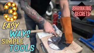 Simple Metal Shaping with a Shrinking Stump, Hammers and Dolly