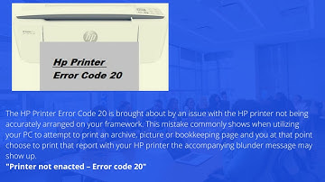 How to Fix Error Code 20