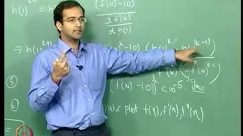 Mod 01 Lec 13 Numerical solution to the Blasius equation and