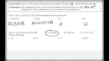 Math 118 : 7.3 #5, #6 (Mathematical Explorations Tutorial : Set Operations)