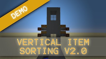 MorezysMinecraft: Vertical Item Elevator Sorting Version 2.0