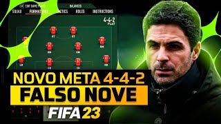 NOVO META! FORMAÇÃO TÁTICA 4-4-2 FALSO 9 NO FIFA 23 ULTIMATE TEAM