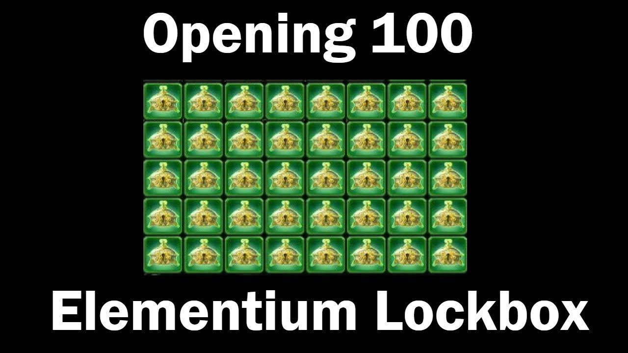 Opening 100 Elementium Lockboxes! - YouTube