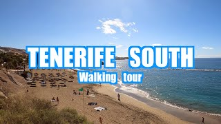 Tenerife South Spain 🇪🇸 4K Walking Tour: Los Cristianos - Playa de las Americas - Costa adeje