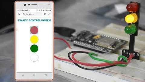 WiFi controlled traffic light system using NodeMCU