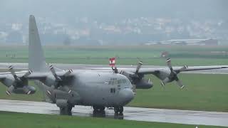 Eurofighter and C130 Hercules Intercept Demo - Airpower 24