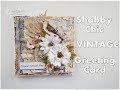 Shabby Chic Vintage Greeting Card Tutorial ♡ Maremi's Small Art ♡