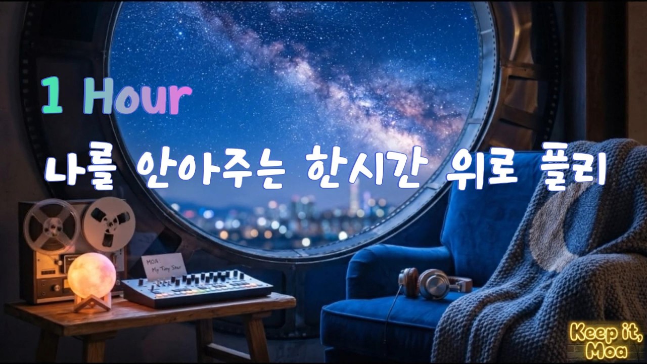 [Playlist] 1시간 연속재생 🎧 잠잘 때 듣기 좋은 잔잔한 위로 플리 / 지친 하루의 끝에 듣는 노래 모음 | MOA 1st Playlist