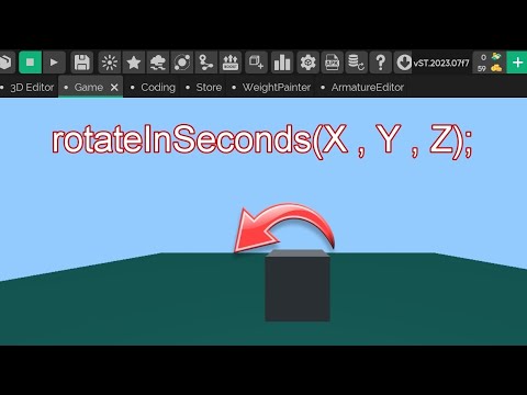 rotateInSeconds (X , Y , Z); In It's Magic Engine | #2 |Methods of It's Magic Game Engine Part 2