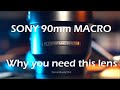 Sony 90mm f2.8 G Macro OSS - Why you need this lens in your bag