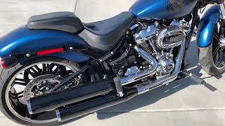 2018 Harley Davidson Breakout 114 M8   Rinehart 2 into 1