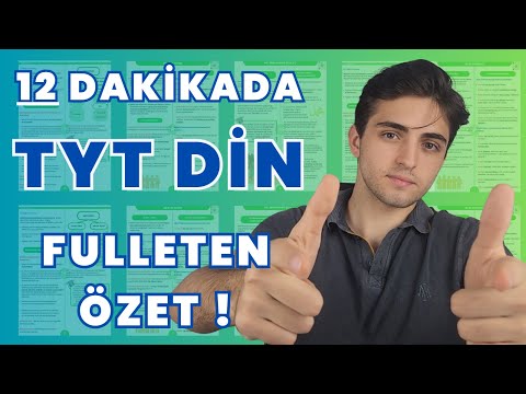 TYT DİN KAVRAMLARLA SON TEKRAR ! | İzlemeden Sınava Girme ! | #tyt #yks