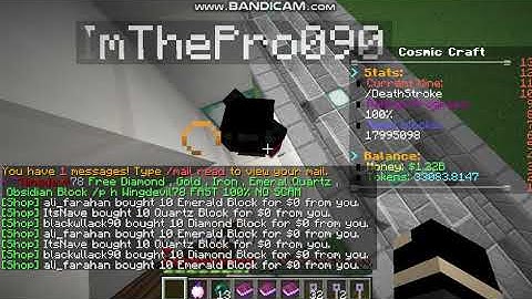 Free Blocks at Cosmic Craft Prison