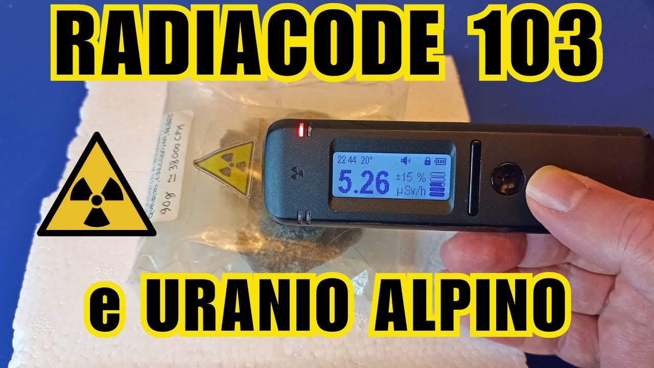 RADIACODE 103 e URANIO ALPINO ☢️ - Raggi gamma e spettrometria