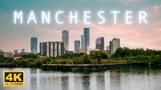 Manchester, England 🇬🇧 | 4K Drone Footage (With Subtitles)