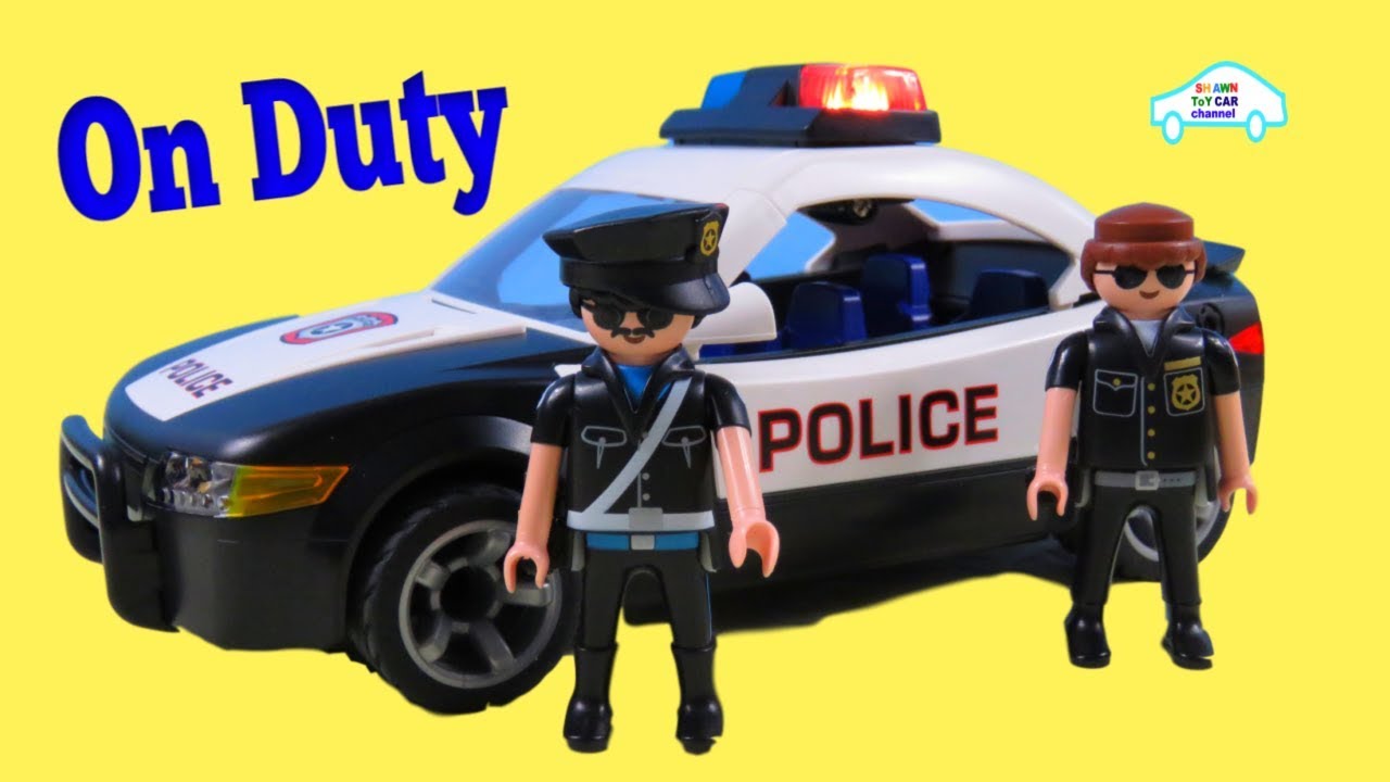 Playmobil Police Car On Duty Camaro And Roblox Toy Cars Youtube