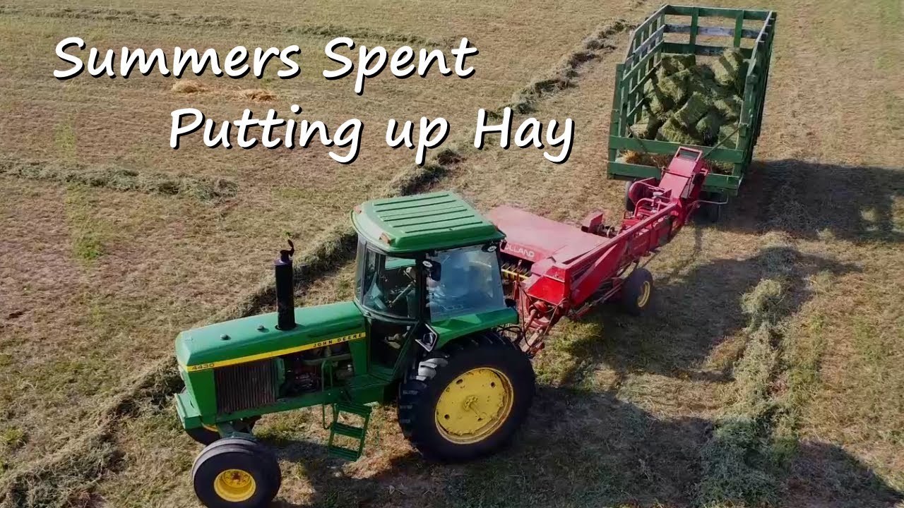 Square Baling Hay on a Small Ohio Farm