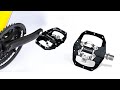 Bucklos spd pedals pdm680 mtb mountain bike clip in dual sided pedals