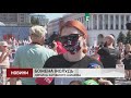 У центрі Києва вийшли на підтримку борців проти режиму Лукашенка