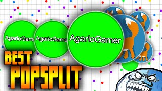 AGAR.IO - THE BEST POPSPLIT GAMEPLAY SOLO IN PARTY - DESTROYING TEAMS IN AGARIO EPISODE 5 !