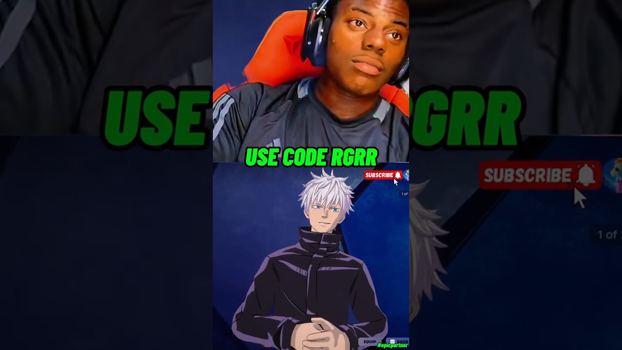 iShowSpeed Reacts To Satoru Gojo's Fortnite Sikn... 