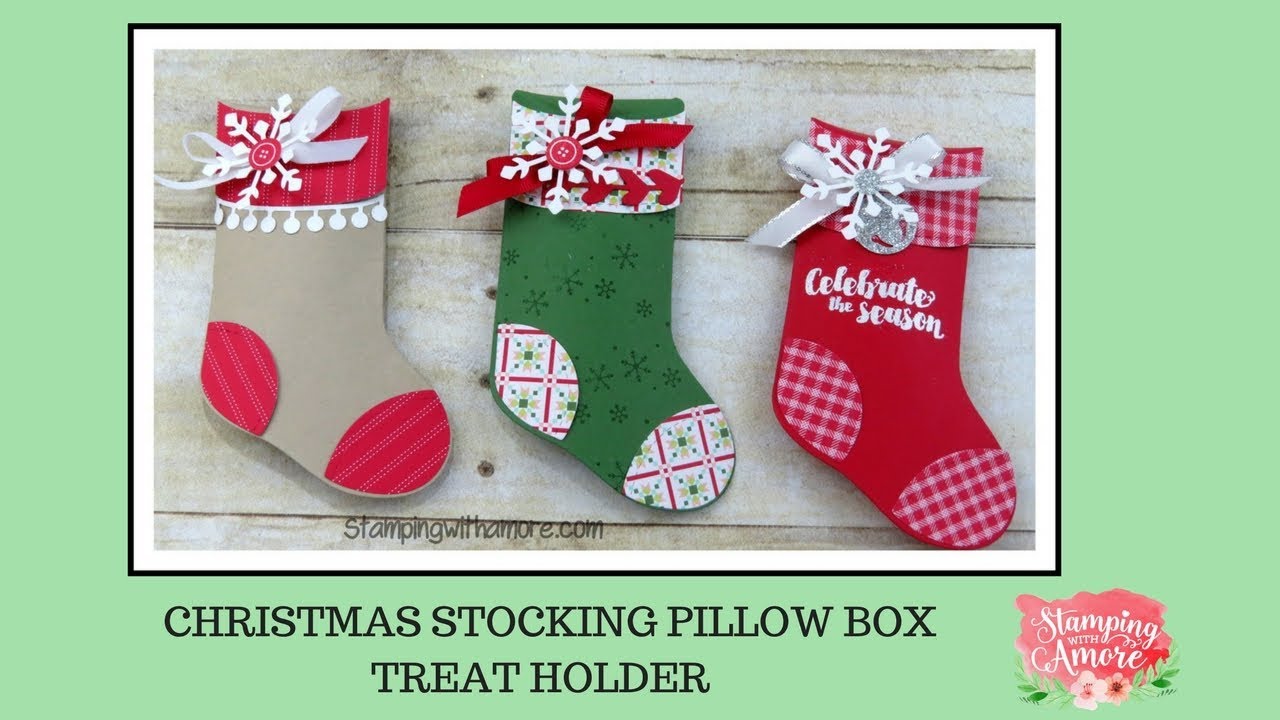 Christmas Stocking Pillow Box Treat Holder YouTube