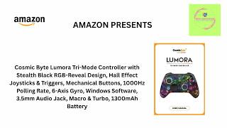 Cosmic Byte Lumora Tri-Mode Controller with Stealth Black RGB-Reveal #cosmicbyte ,#remotecontrol