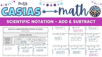 Operations with Scientific Notation - Addition & Subtraction | Algebra 1 Lesson