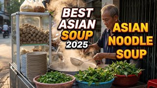 The best VIETNAMESE street food 2025 / Chinese noodle soup sold in VIETNAM ASMR