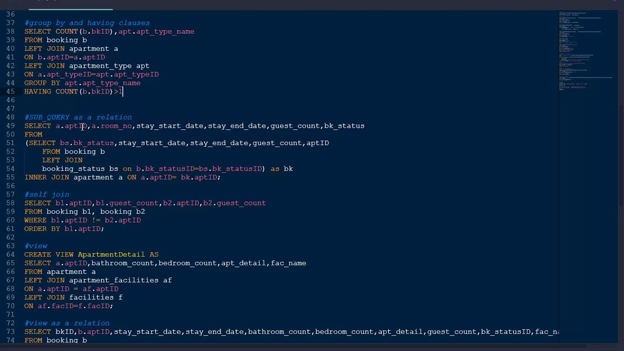 Apartment Rental Database System 2 YouTube