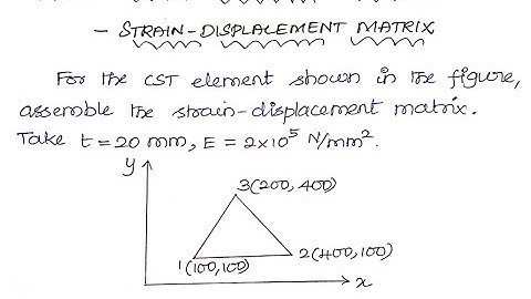 Analysis on Constant Strain Triangular (CST) Element - Problem 5
