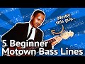 5 Beginner MOTOWN Bass Lines (Guaranteed To Impress)