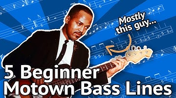 5 Beginner MOTOWN Bass Lines (Guaranteed To Impress)