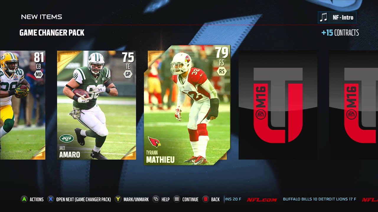 Madden NFL 16 - Game Changer Pack Bundle Opening - MUT