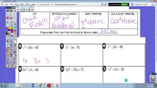 Flip Book Factoring