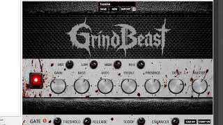 GrindBeast HM2 / DS1 amp sim Entombed sound