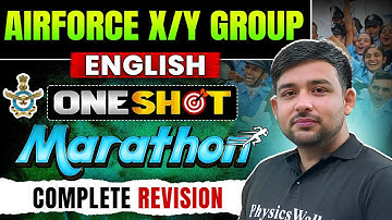Agniveer Airforce X & Y Group 2/2026 | English in One Shot | Complete Revision Marathon