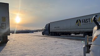 🦌 Deer On Single highway | Bad road condition | Truck vlog 🇨🇦