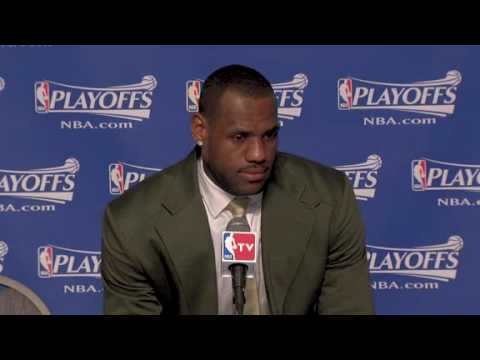 Postgame (05/05/2009): MVP LeBron James (Cavaliers...